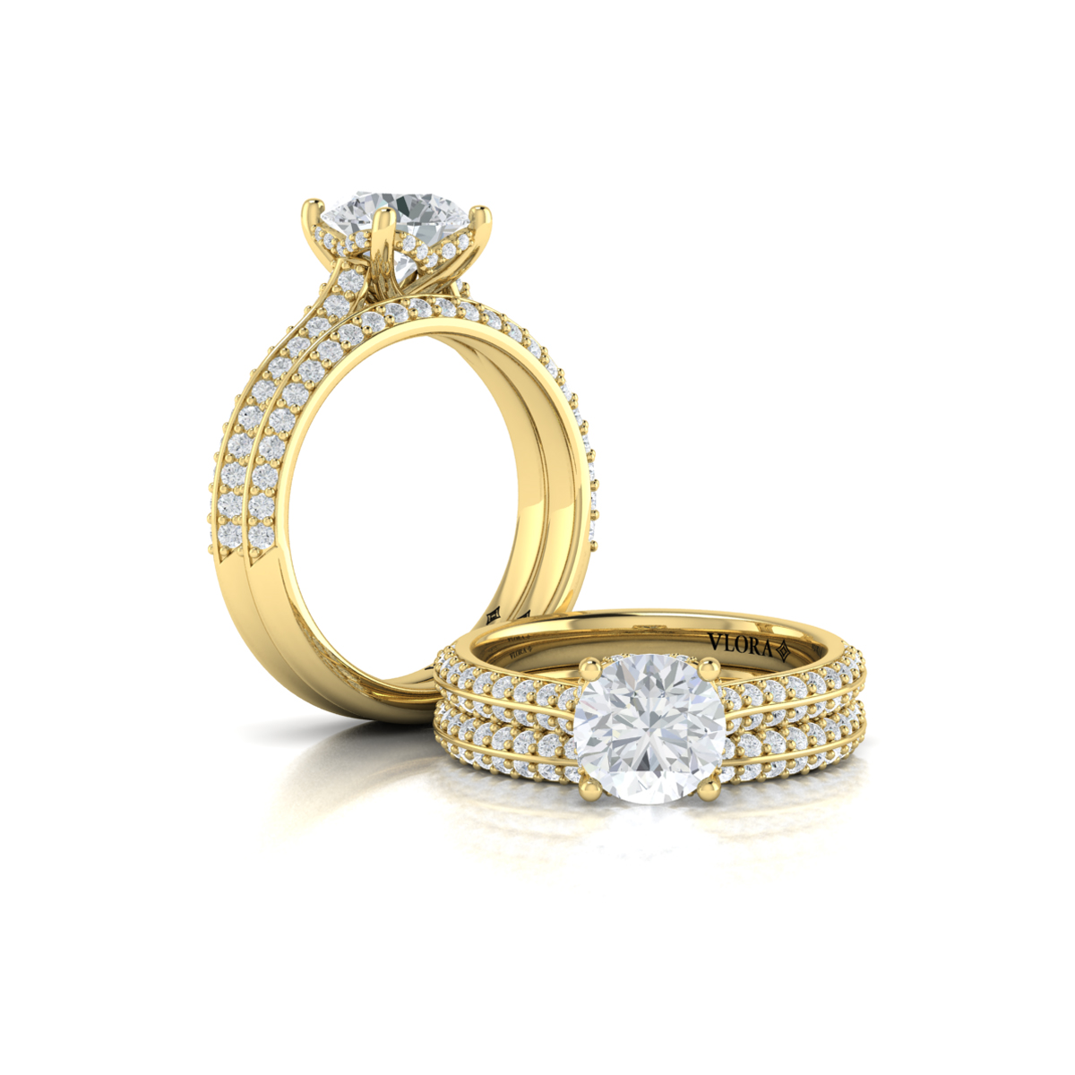 Harmony Hidden Halo Engagement Ring