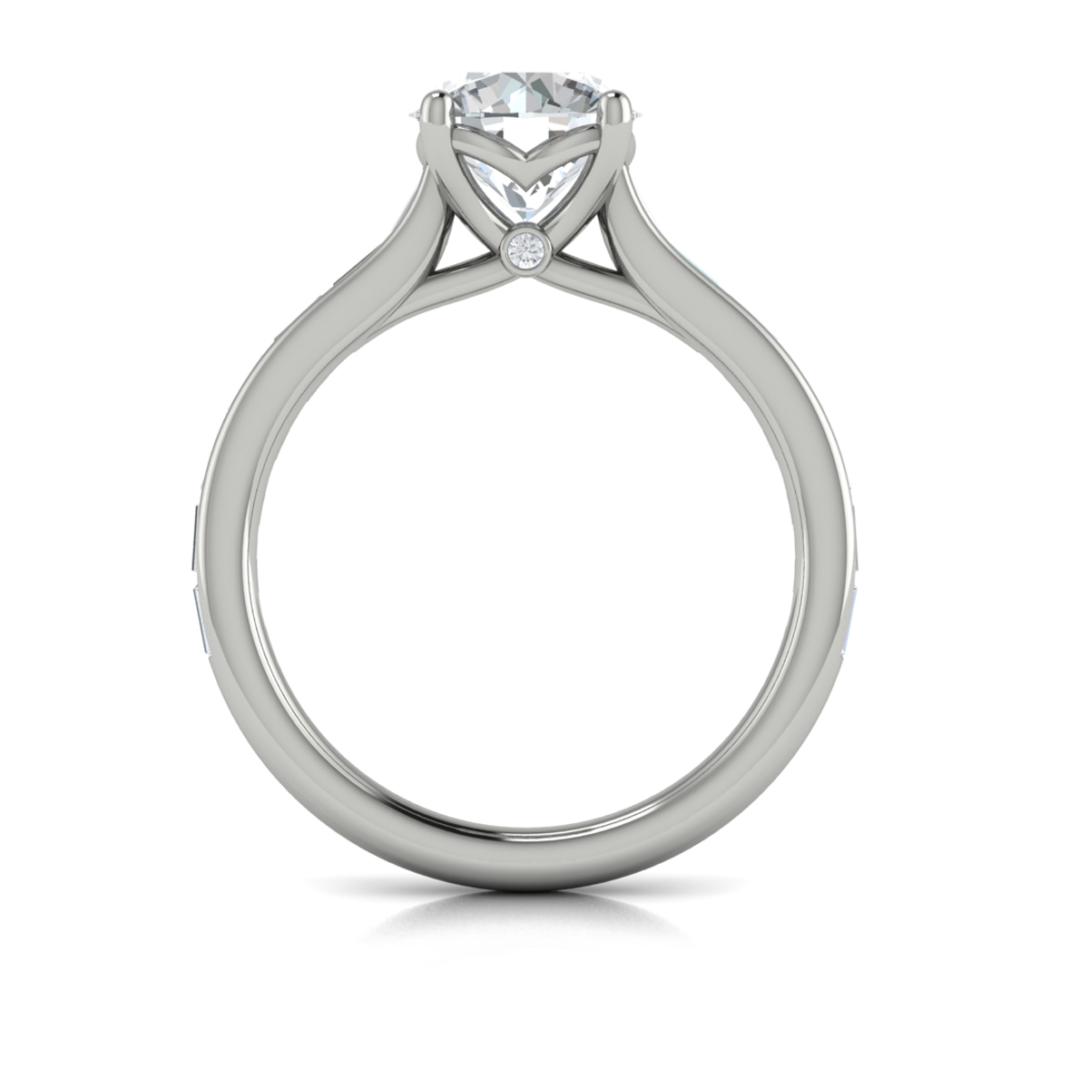 Brilliant Waterfall Engagement Ring