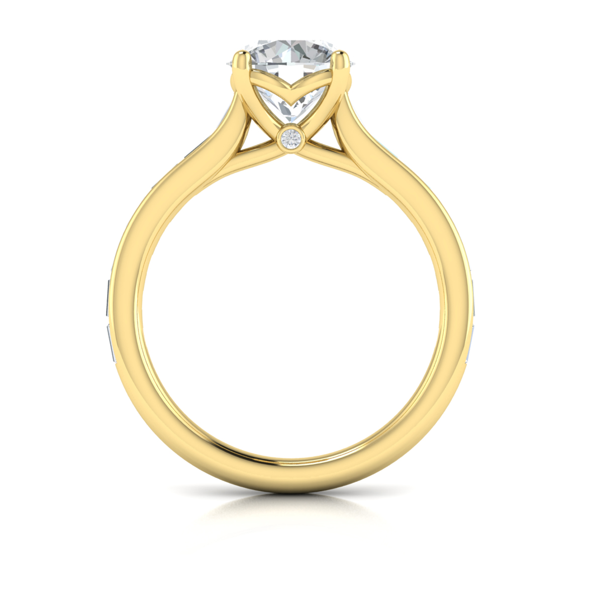 Brilliant Waterfall Engagement Ring