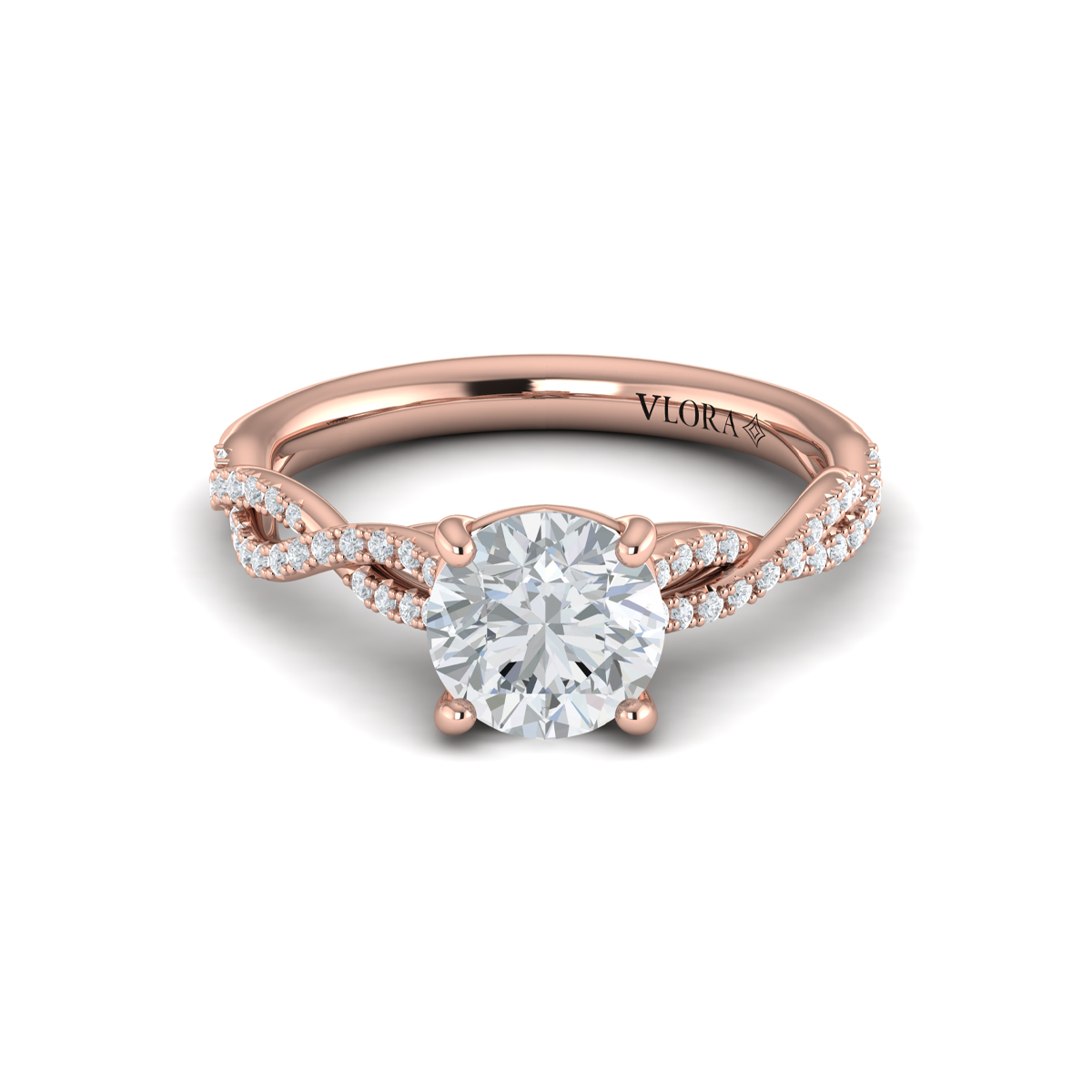 Woven Strands Engagement Ring