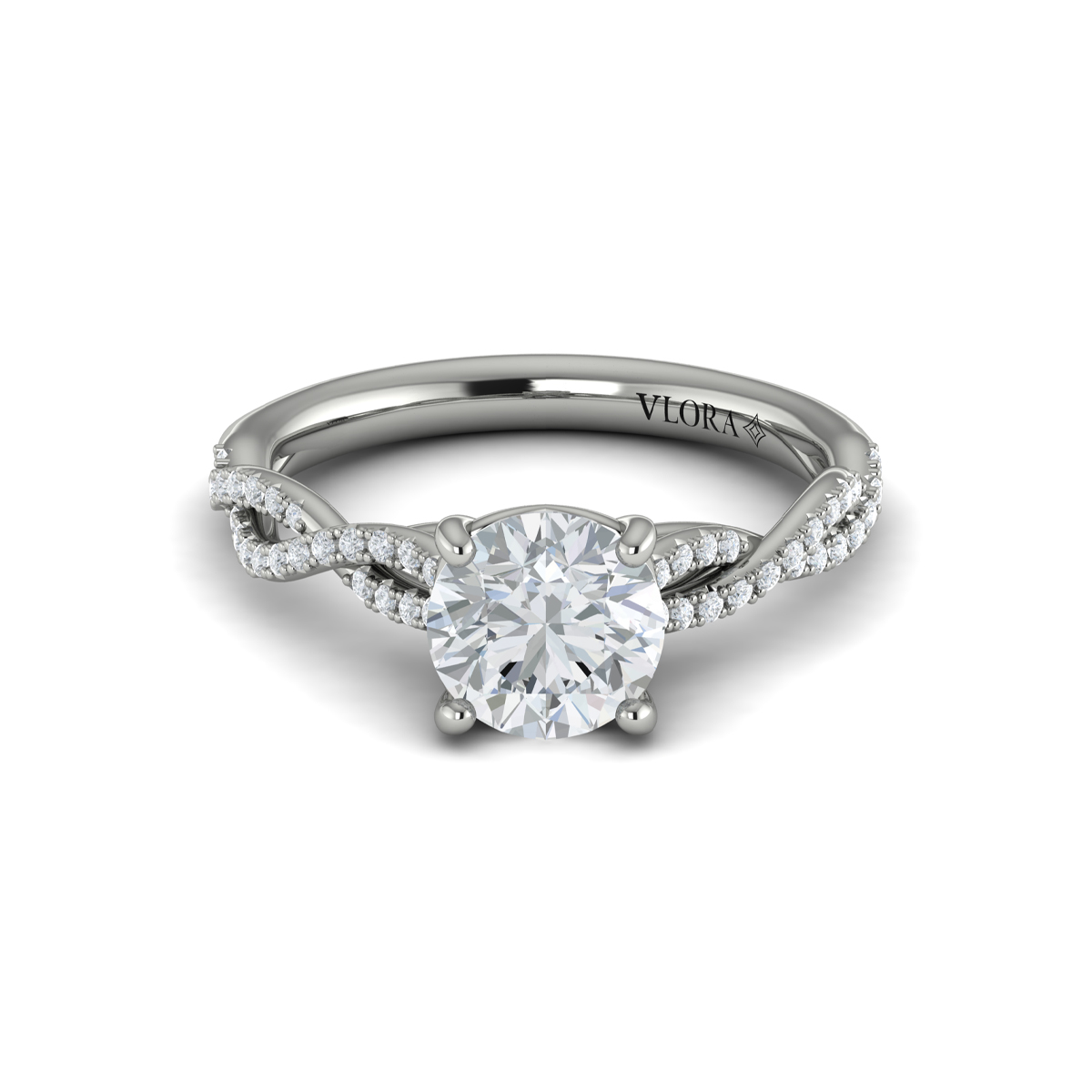 Woven Strands Engagement Ring