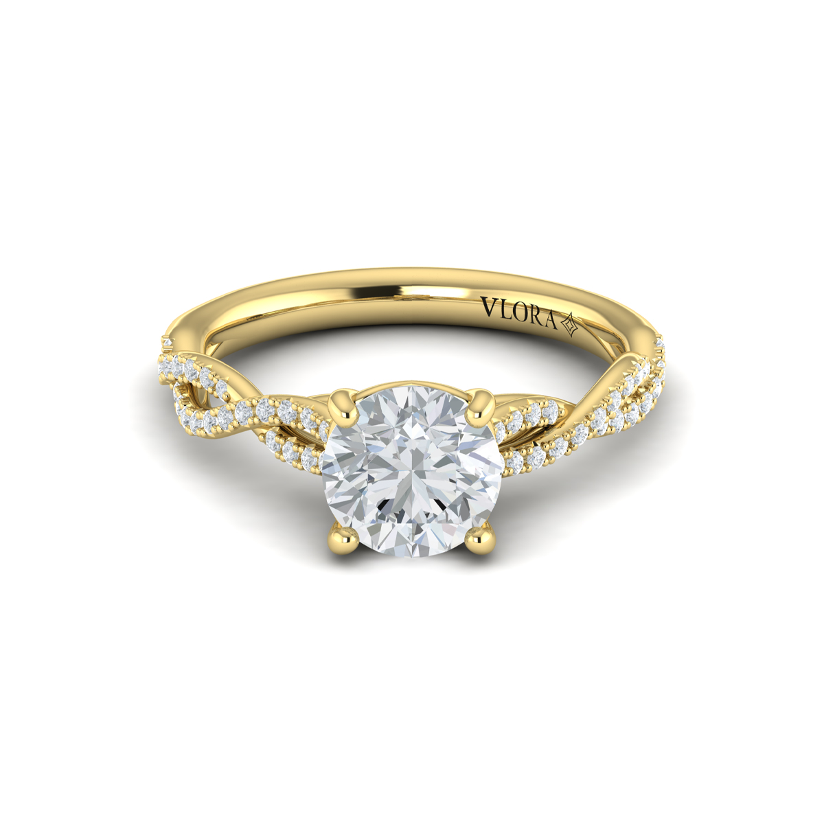 Woven Strands Engagement Ring