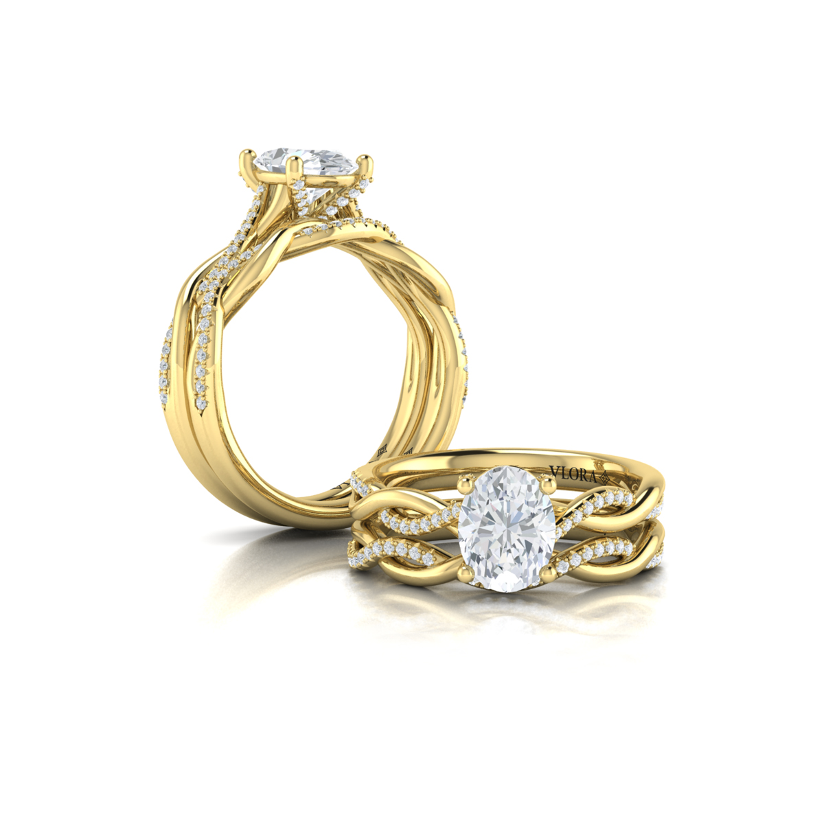 Harmony Oval Diamond Engagement Ring