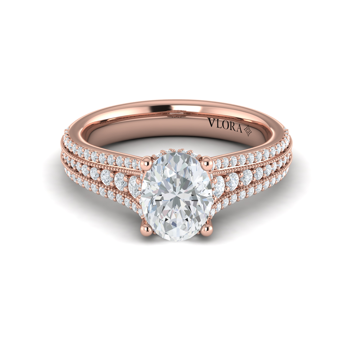 Vlora Classic, Modern Vintage Engagement Ring