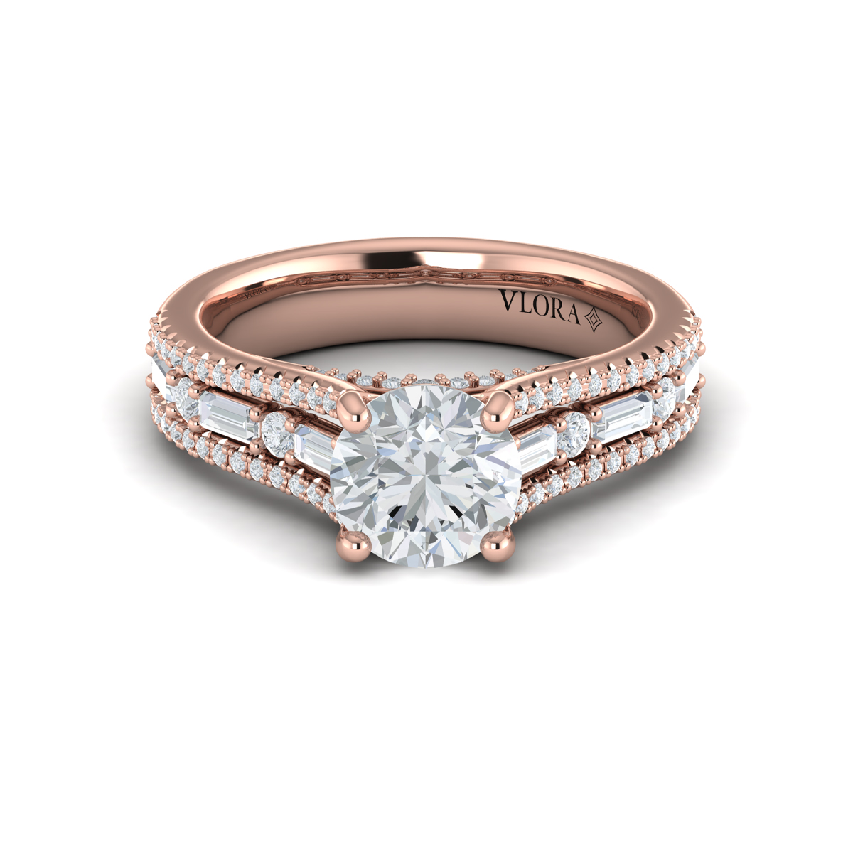 Extravagant Round Engagement Ring