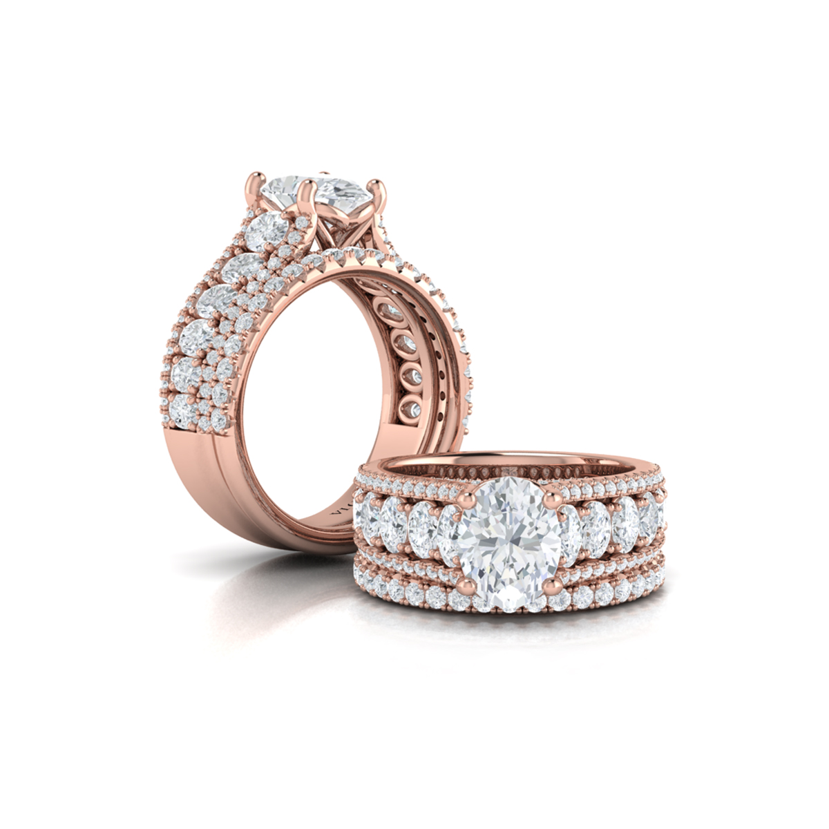Dramatic Oval Engagement Ring