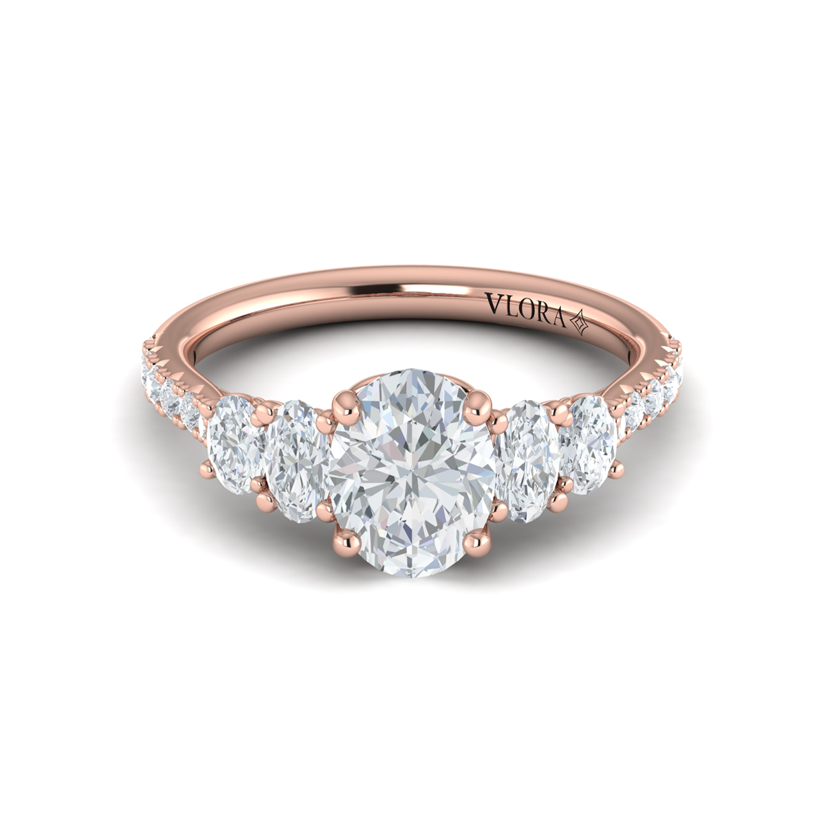 Vlora Classic, Three Stone Engagement Ring