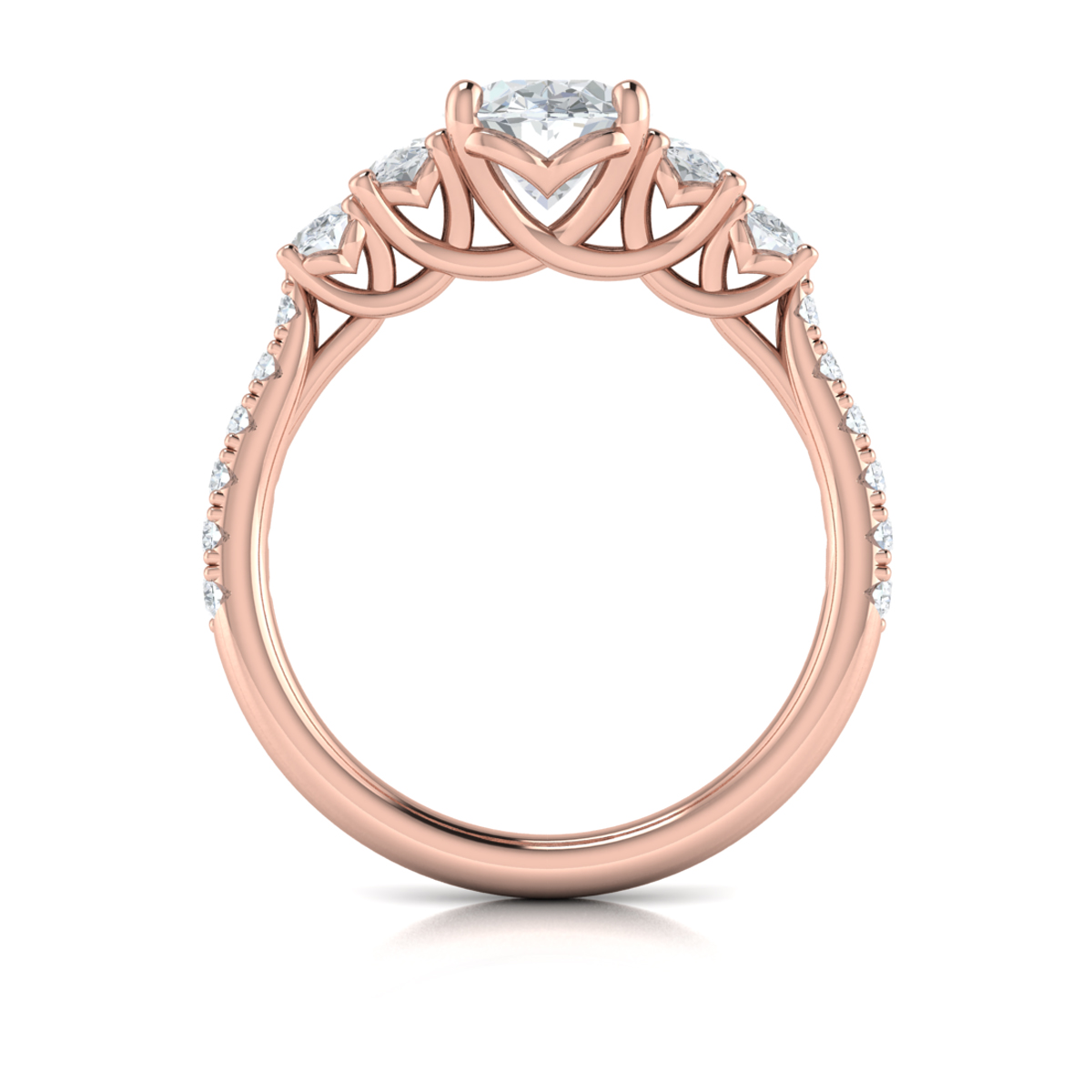 Vlora Classic, Three Stone Engagement Ring