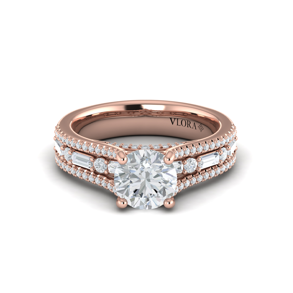 Crowned Engagement Ring