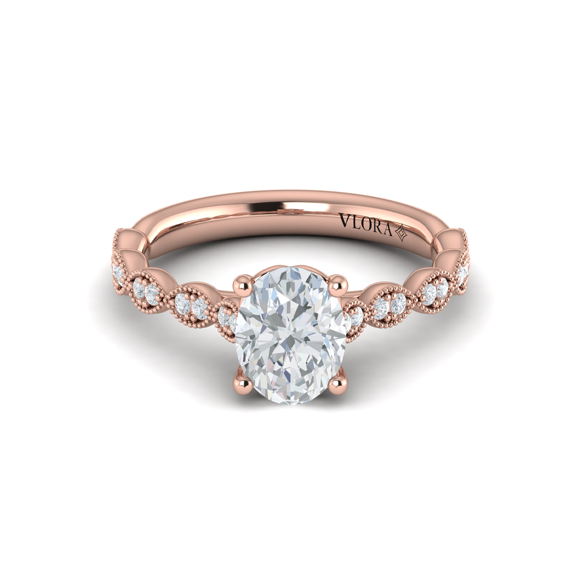 Vlora Classic, Modern Vintage Engagement Ring
