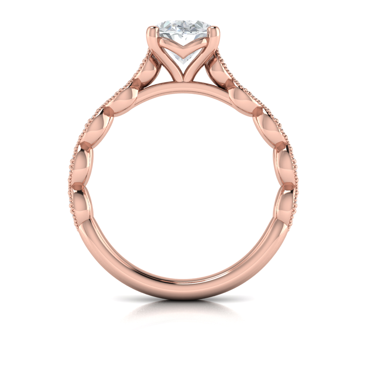 Vlora Classic, Modern Vintage Engagement Ring
