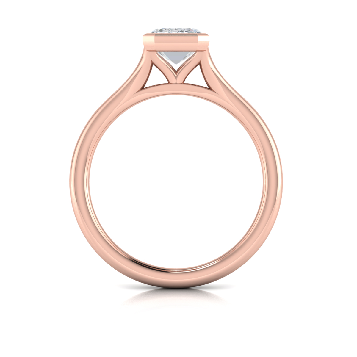 Vlora Classic, Bezel, Split Shank Engagement Ring