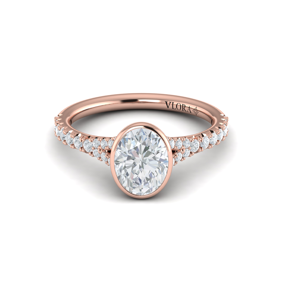 Vlora Classic, Bezel, Split Shank Engagement Ring