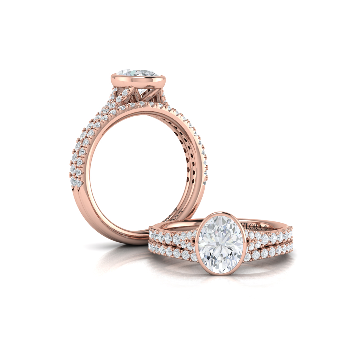 Vlora Classic, Bezel, Split Shank Engagement Ring