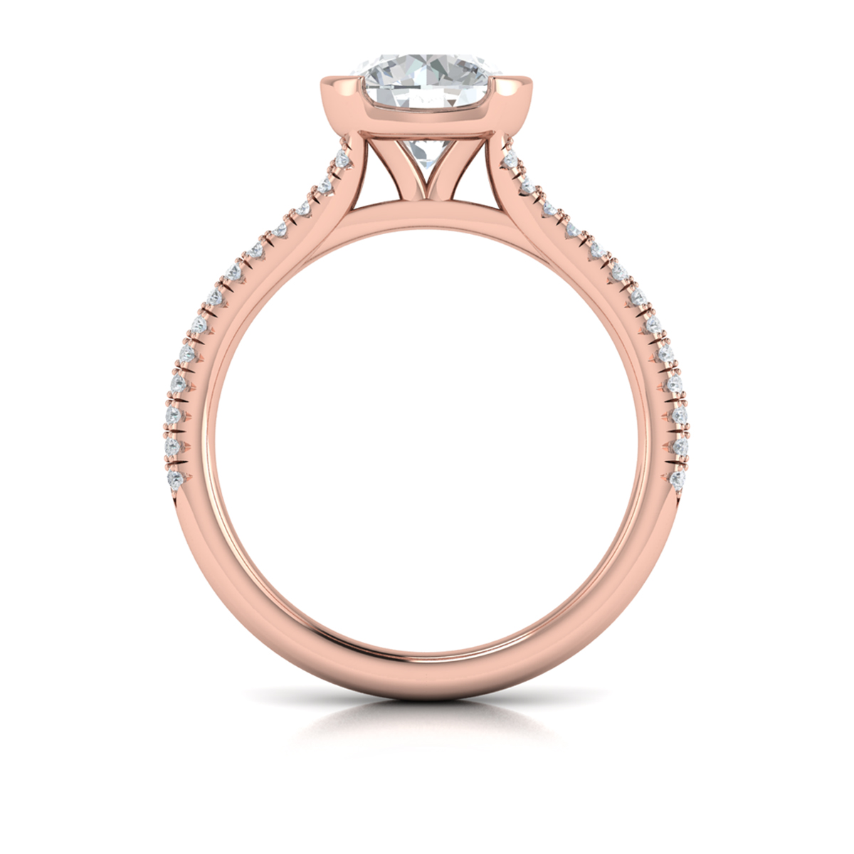 Vlora Classic, Bezel, Split Shank Engagement Ring