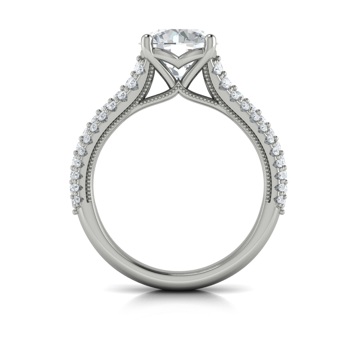 Ravishing Round Engagement Ring