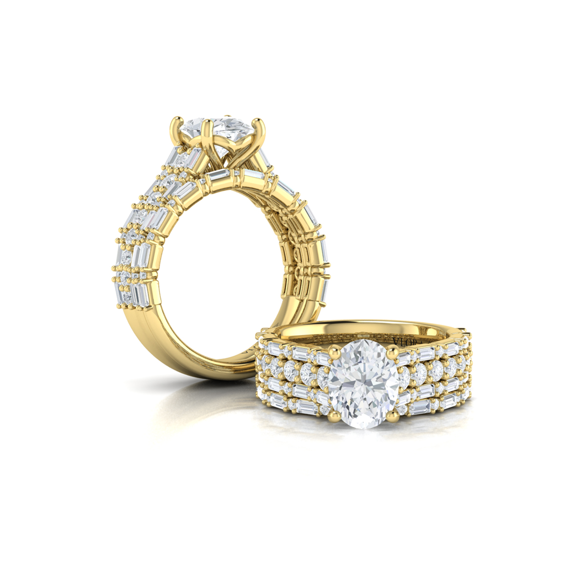 Opulent Oval Engagement Ring