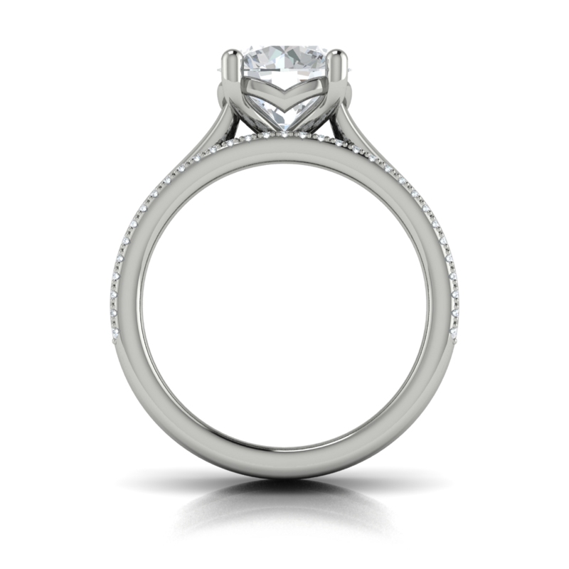 Triple Band Engagement Ring