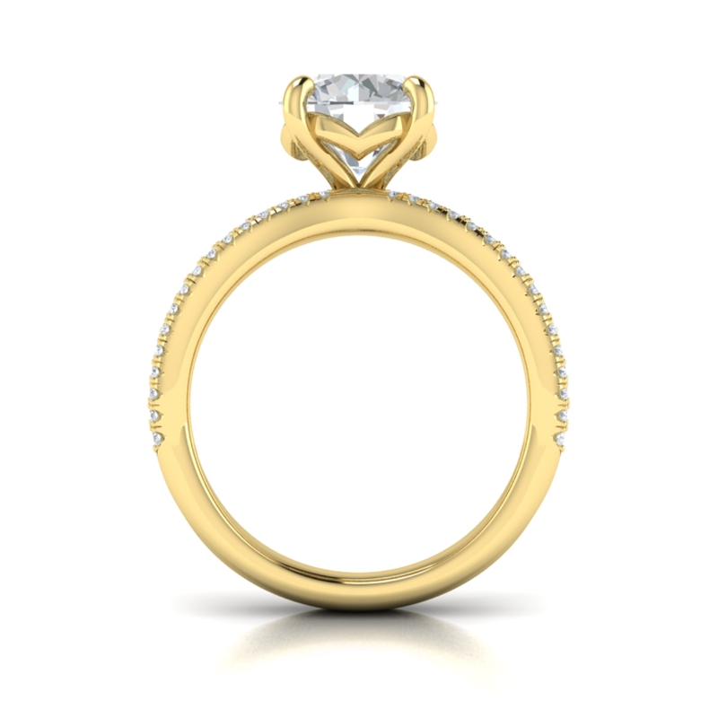 Bold Pave Engagement Ring