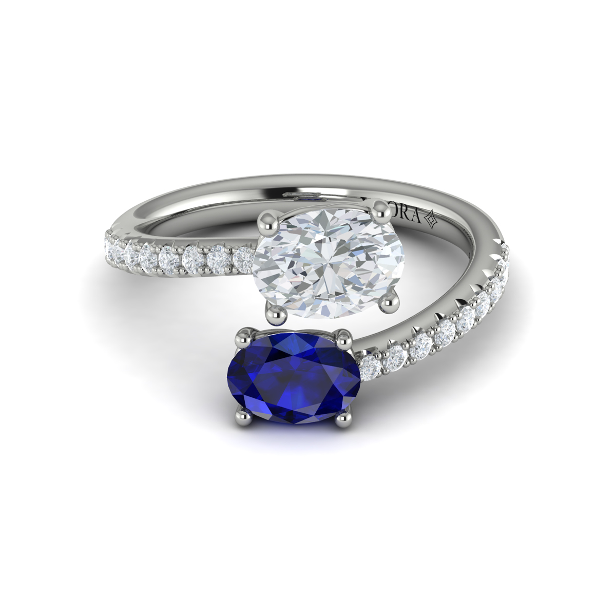 Vlora Two Stone Engagement Ring