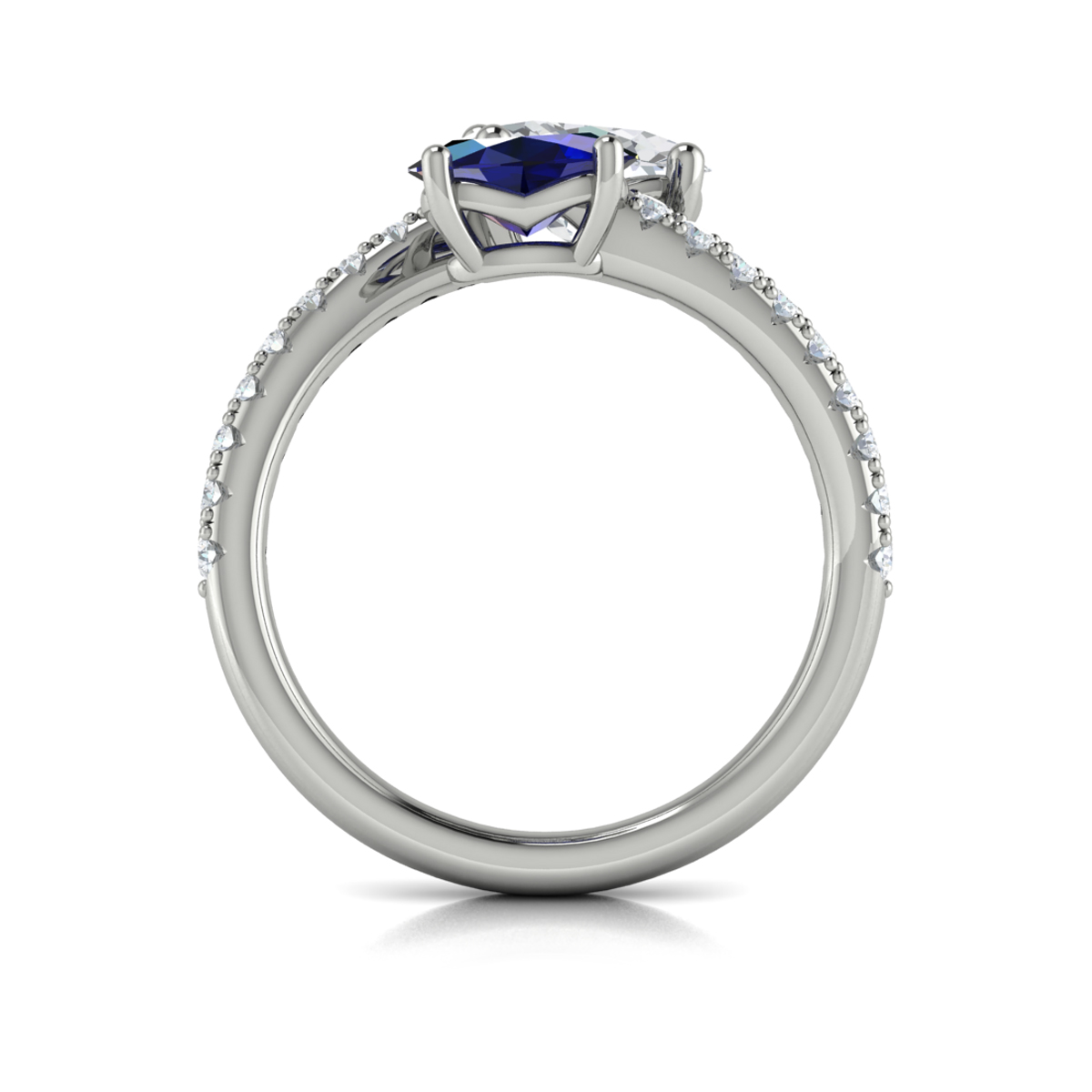 Vlora Two Stone Engagement Ring