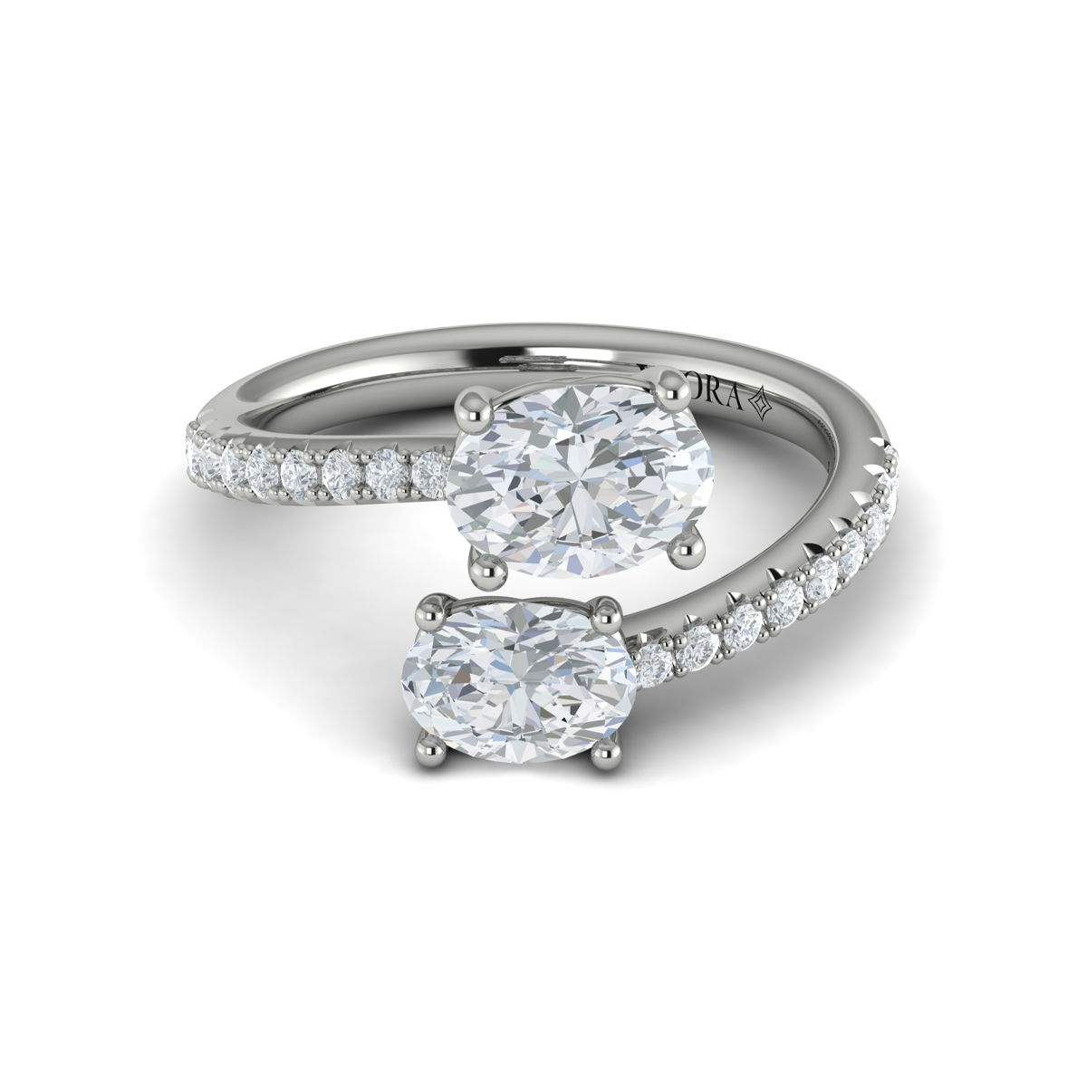 Vlora Two Stone Engagement Ring