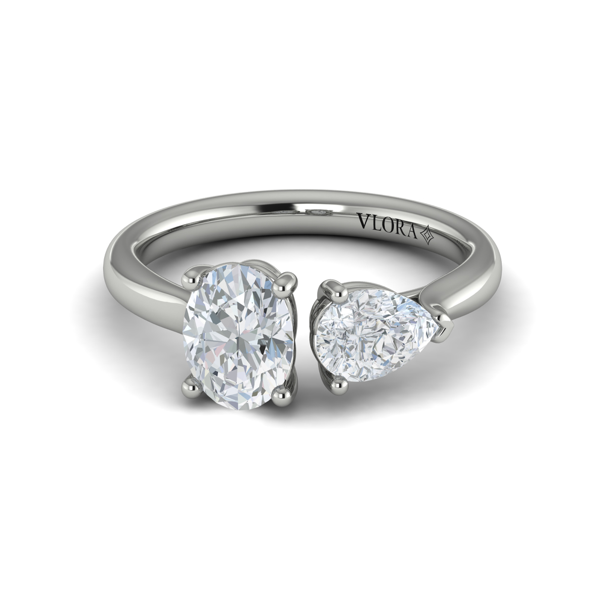 Vlora Two Stone Engagement Ring