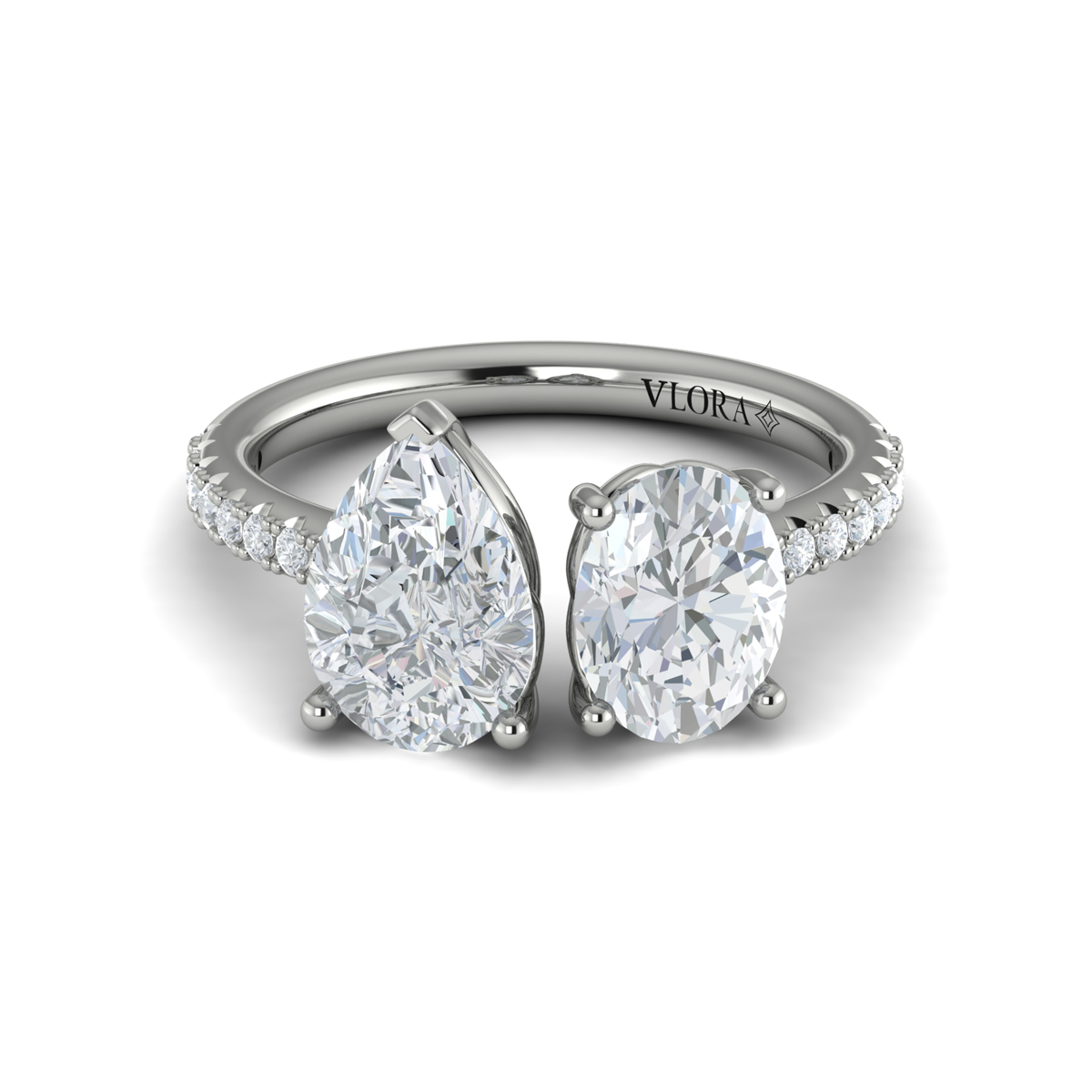 Vlora Two Stone Engagement Ring