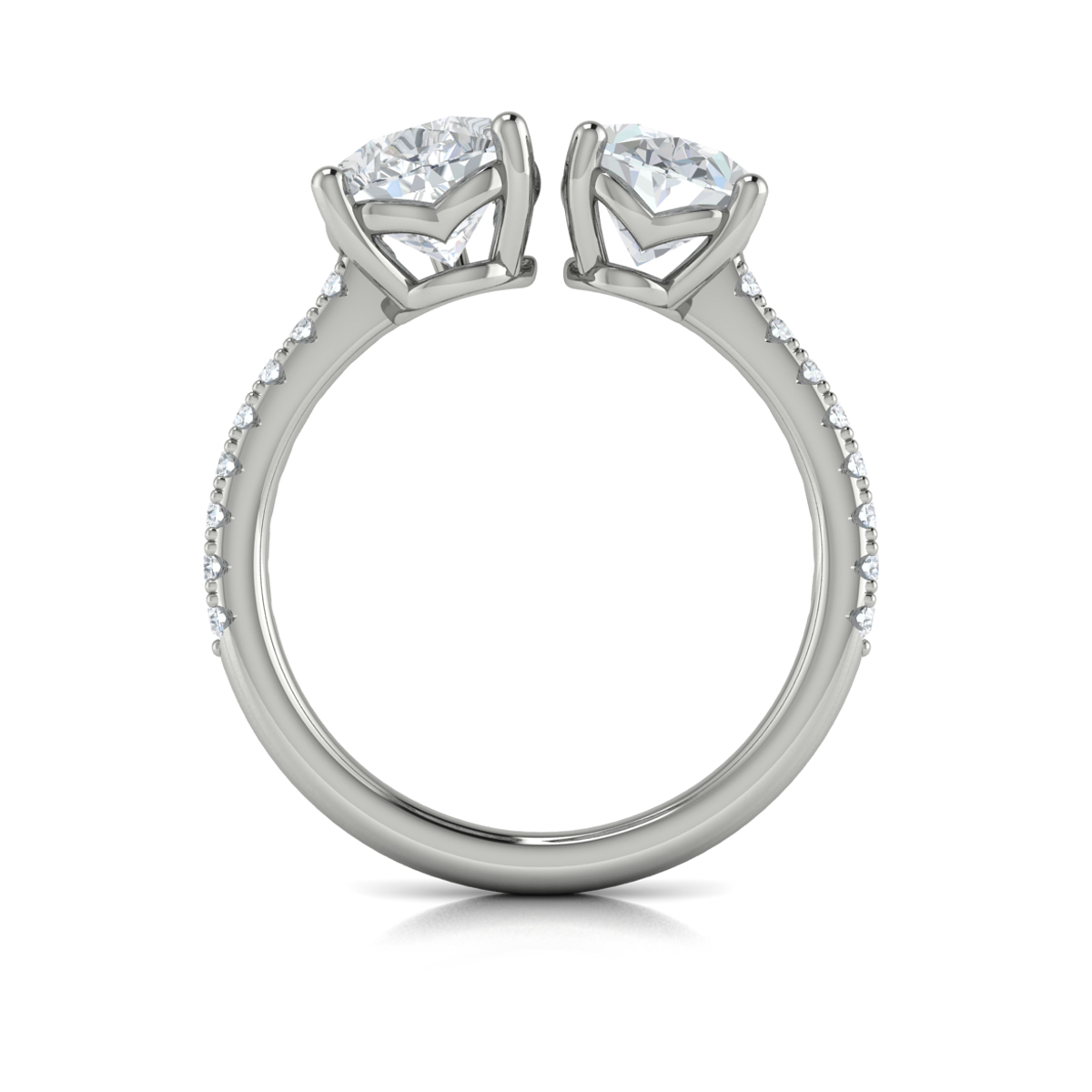 Vlora Two Stone Engagement Ring