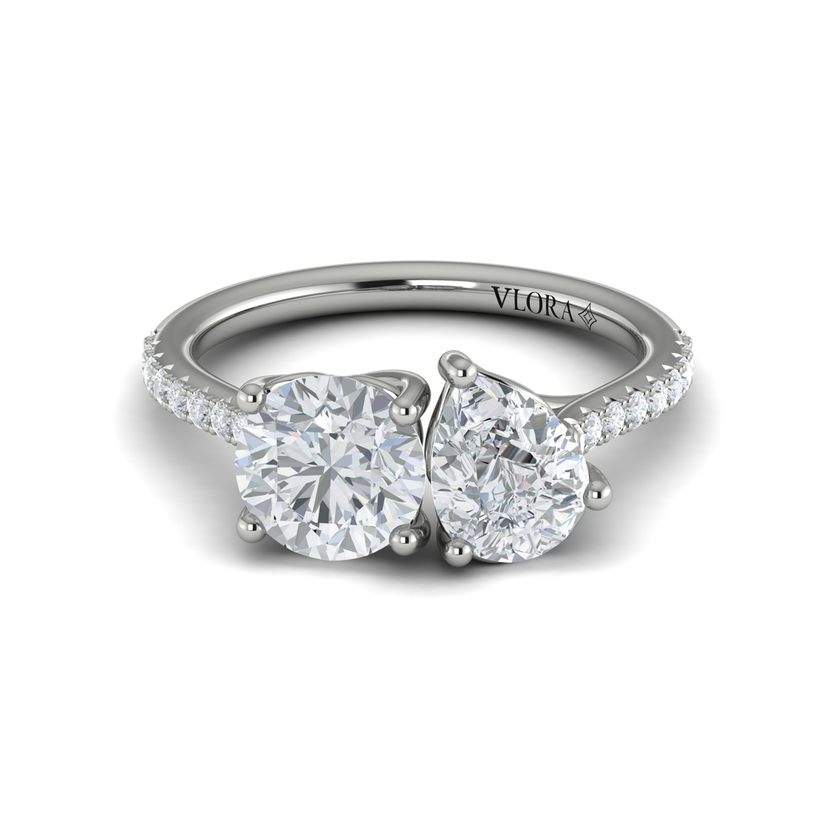 Vlora Two Stone Engagement Ring