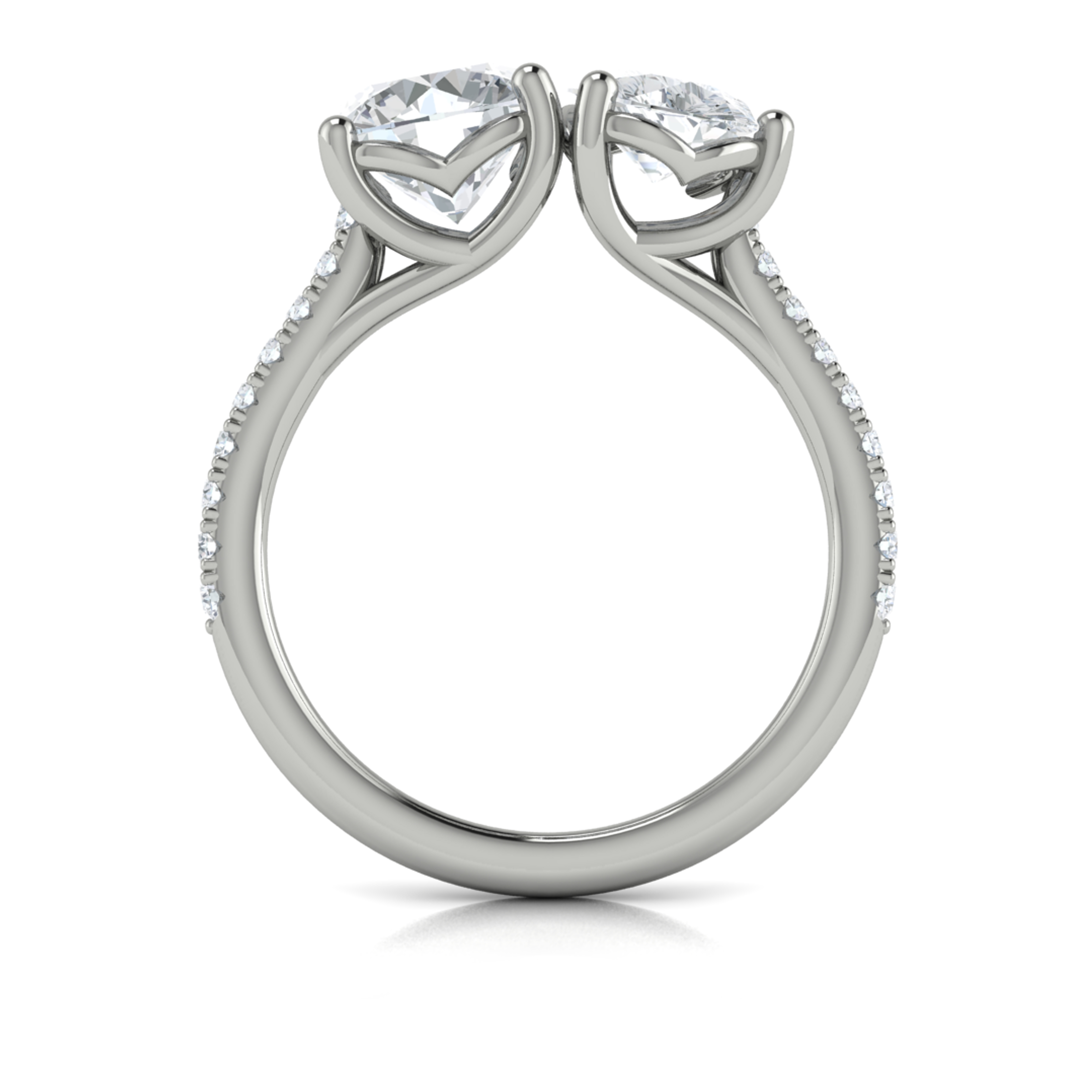 Vlora Two Stone Engagement Ring