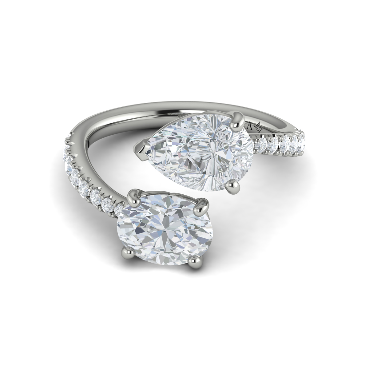 Vlora Two Stone Engagement Ring
