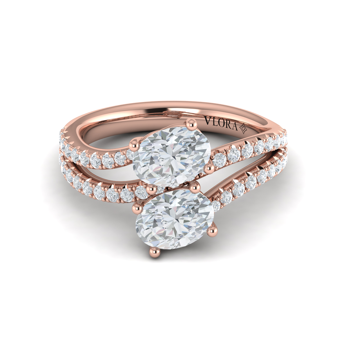 Vlora Two Stone Engagement Ring