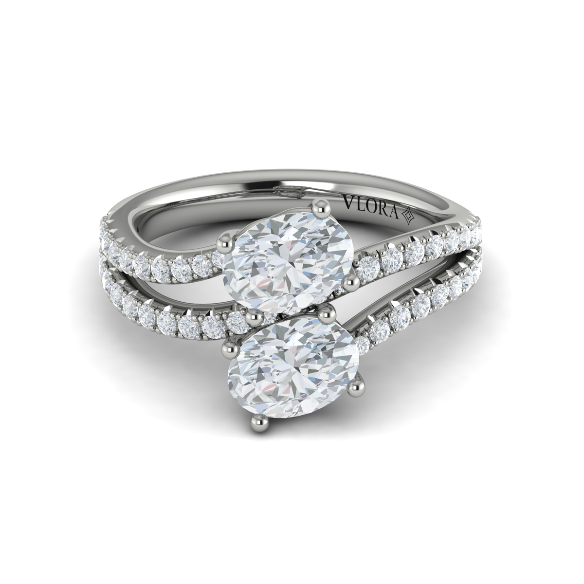 Vlora Two Stone Engagement Ring