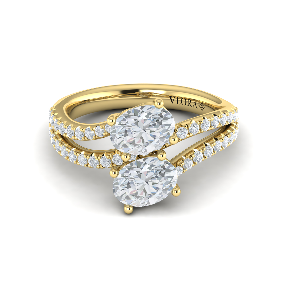 Vlora Two Stone Engagement Ring