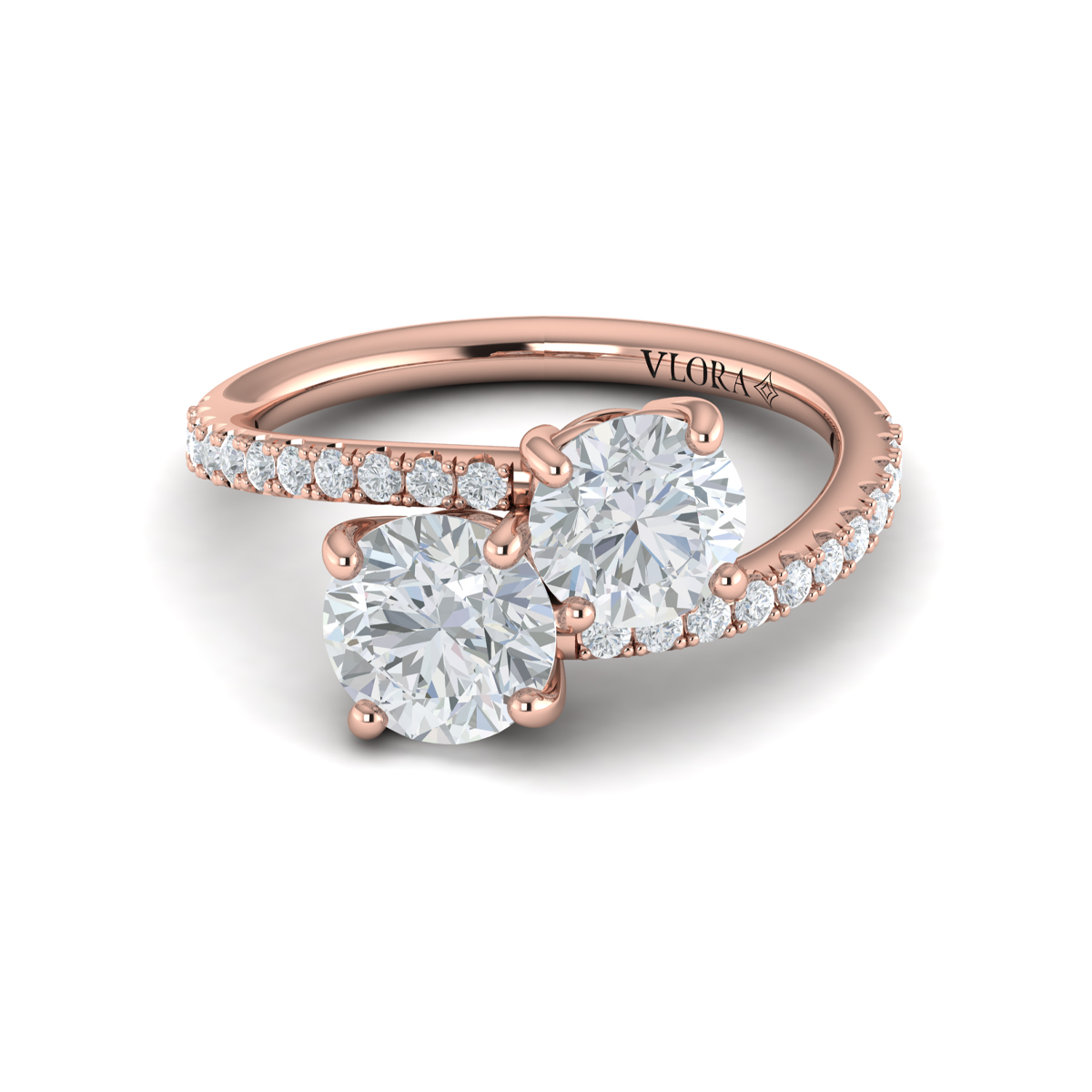 Vlora Two Stone Engagement Ring