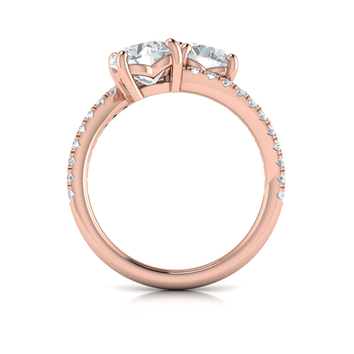 Vlora Two Stone Engagement Ring