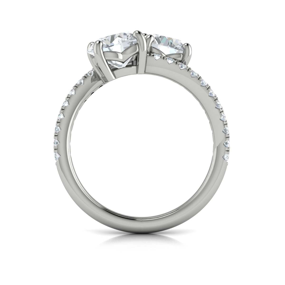 Vlora Two Stone Engagement Ring
