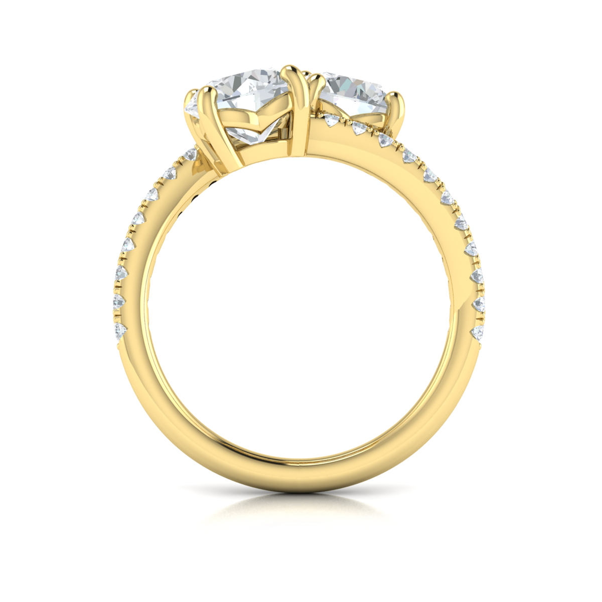 Vlora Two Stone Engagement Ring