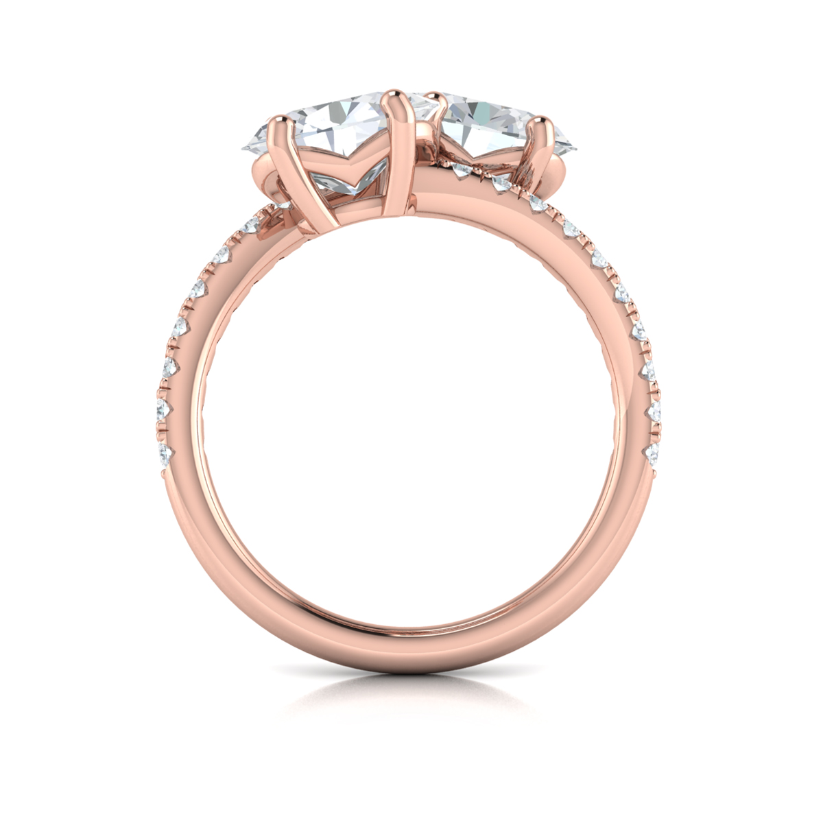 Vlora Two Stone Engagement Ring