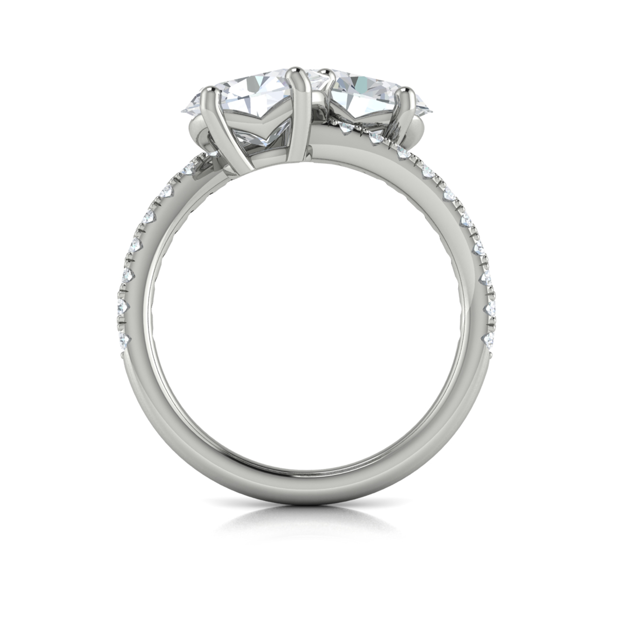 Vlora Two Stone Engagement Ring