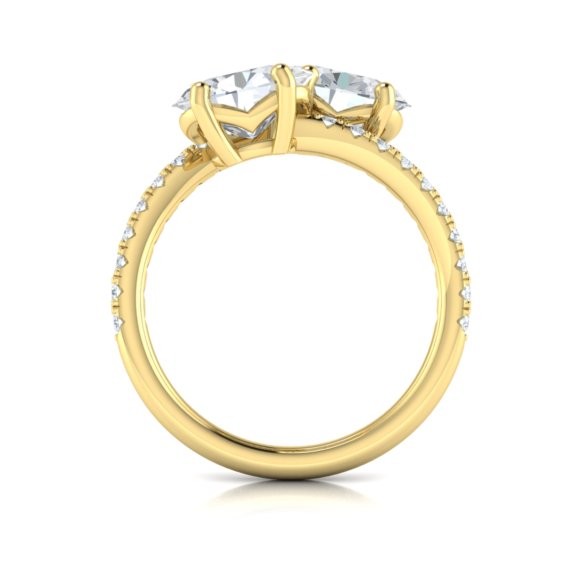 Vlora Two Stone Engagement Ring
