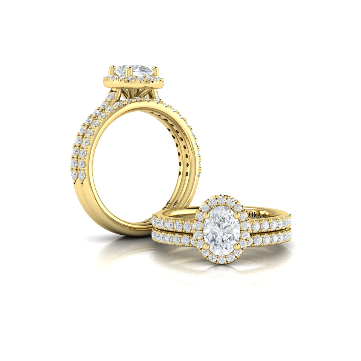 Timeless Oval Halo Engagement Ring