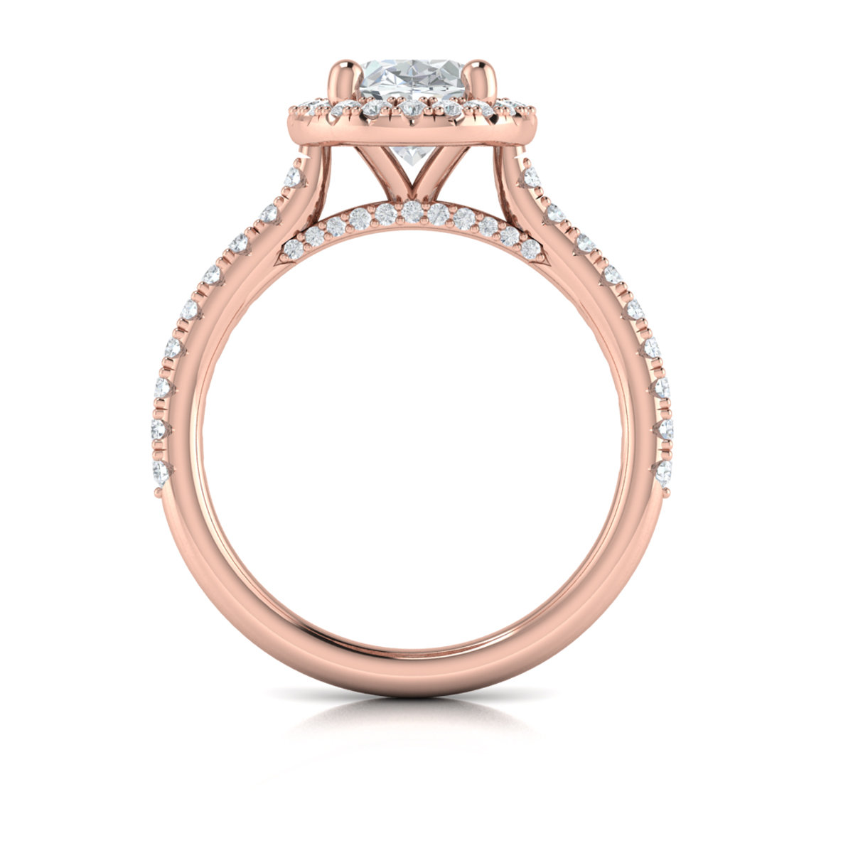 Timeless Oval Halo Engagement Ring