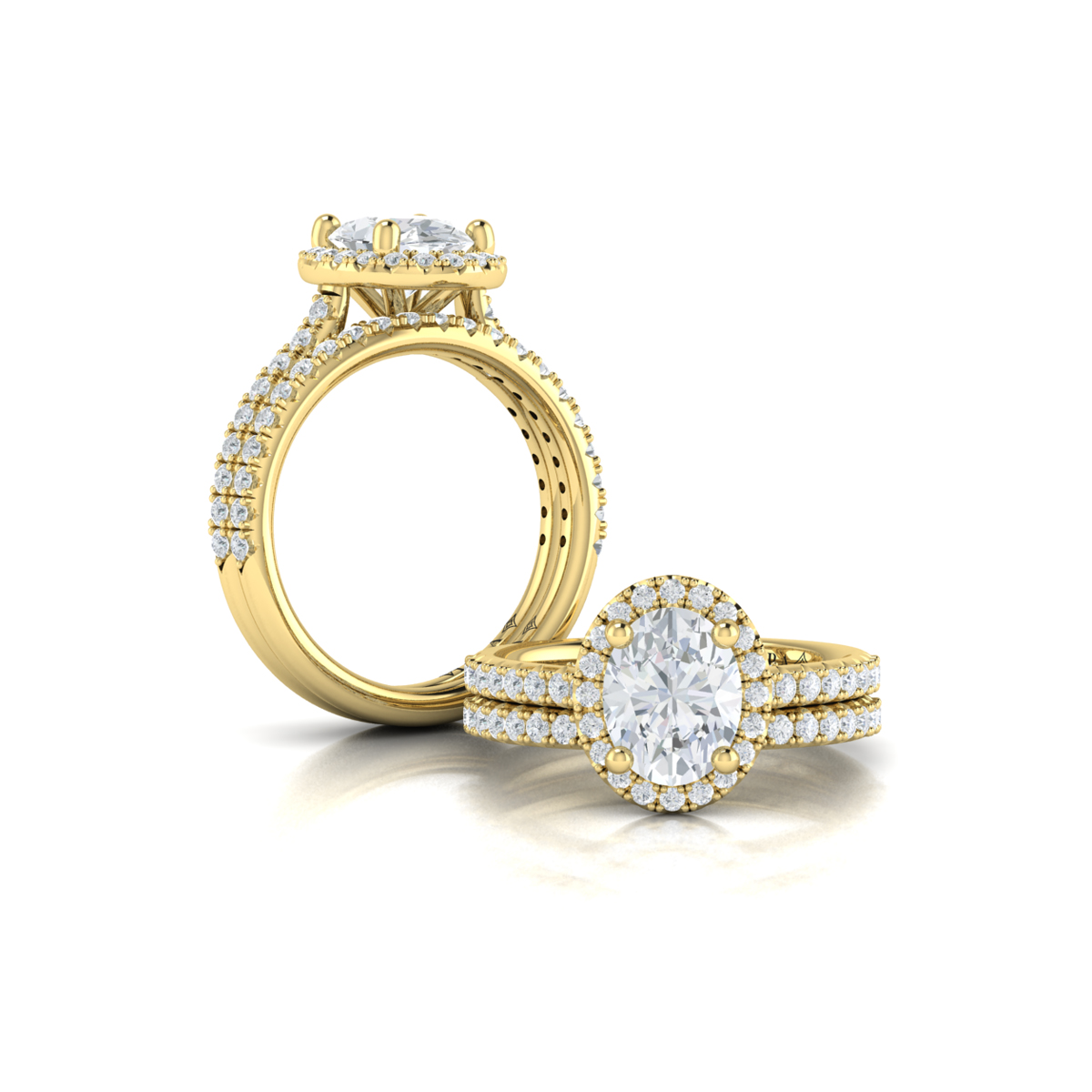 Timeless Oval Halo Engagement Ring