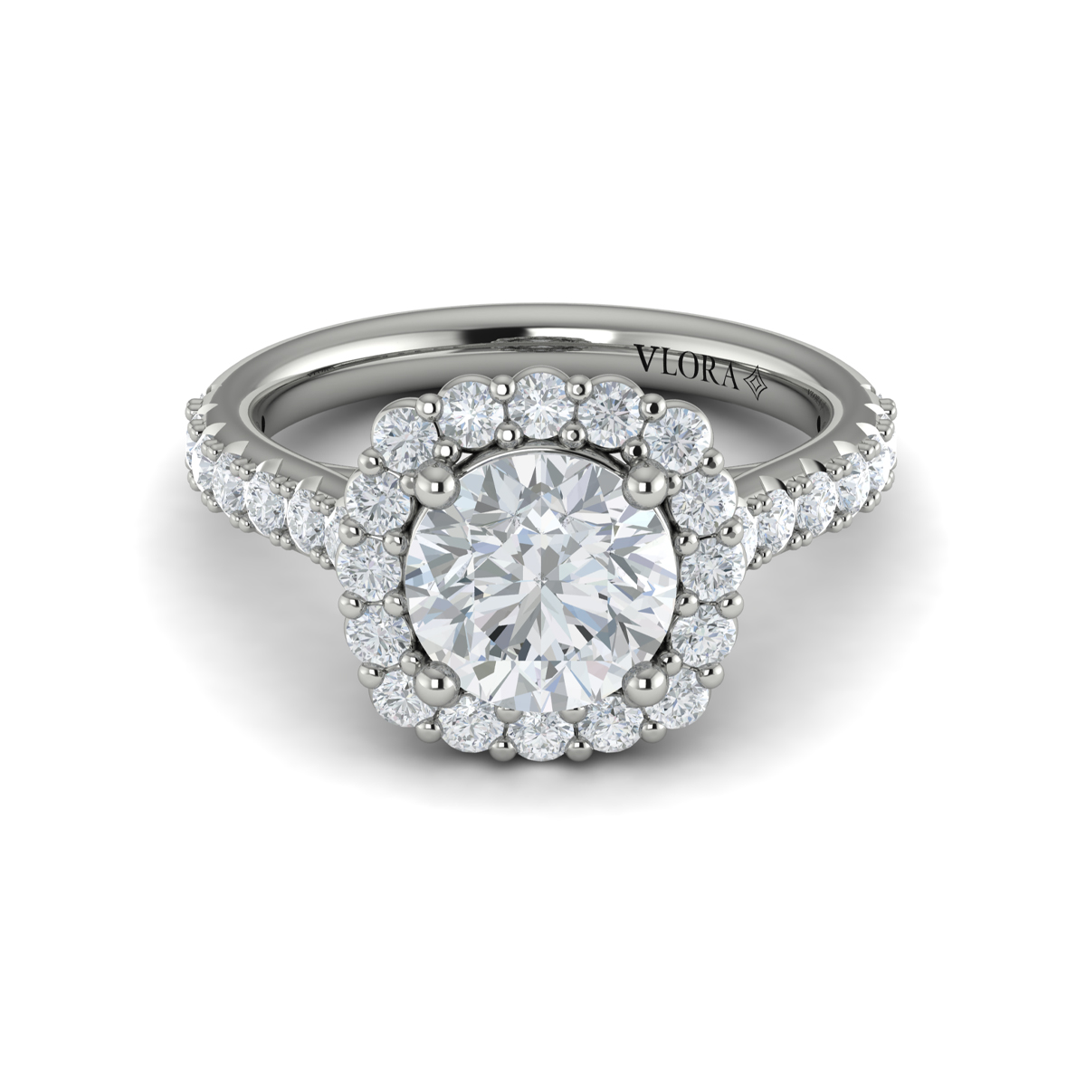 Vlora Halo Engagement Ring