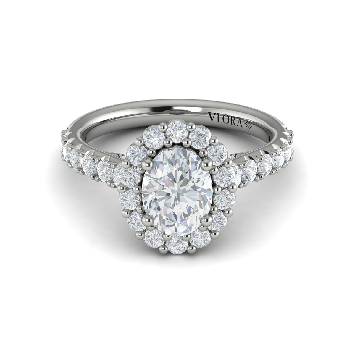 Vlora Halo Engagement Ring