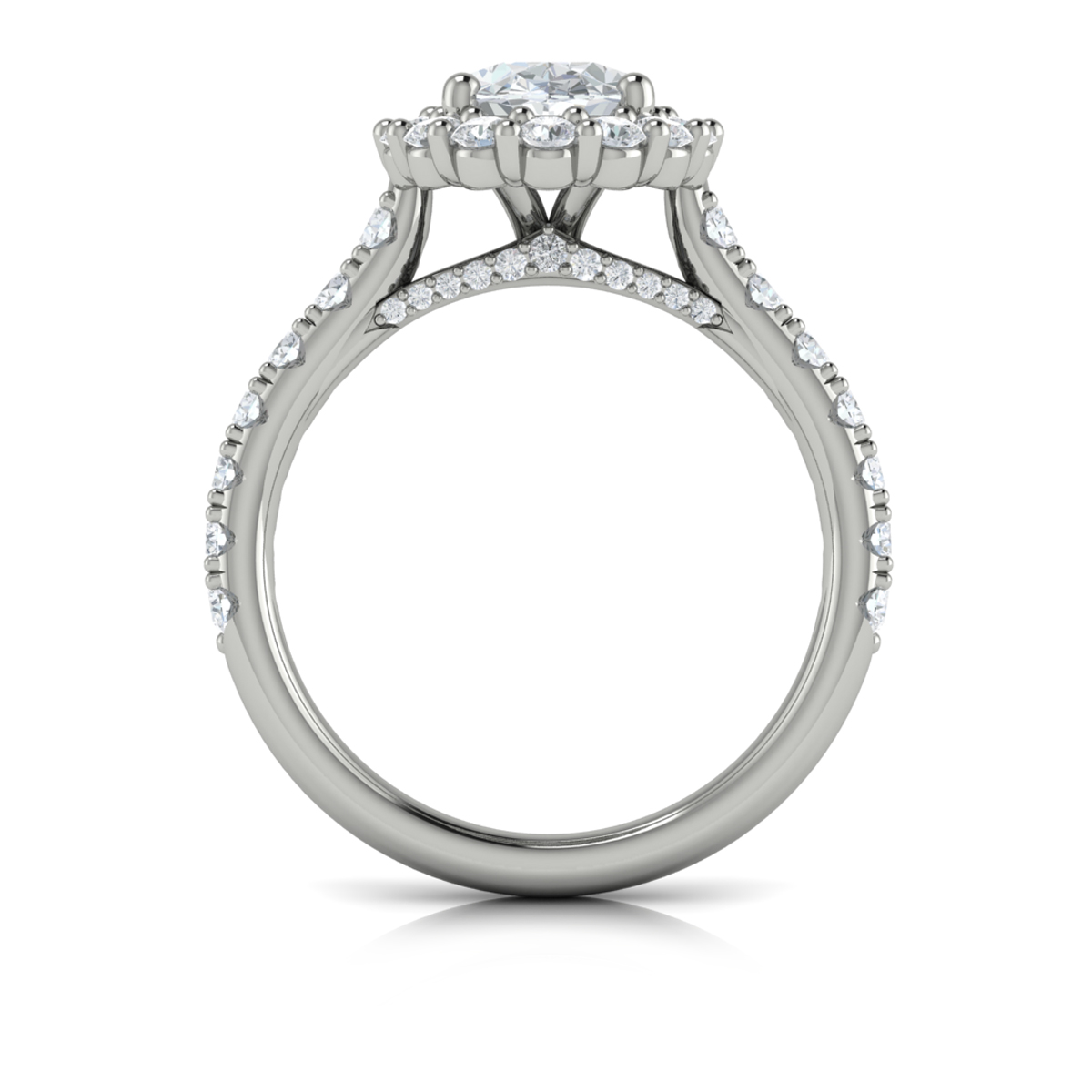 Vlora Halo Engagement Ring