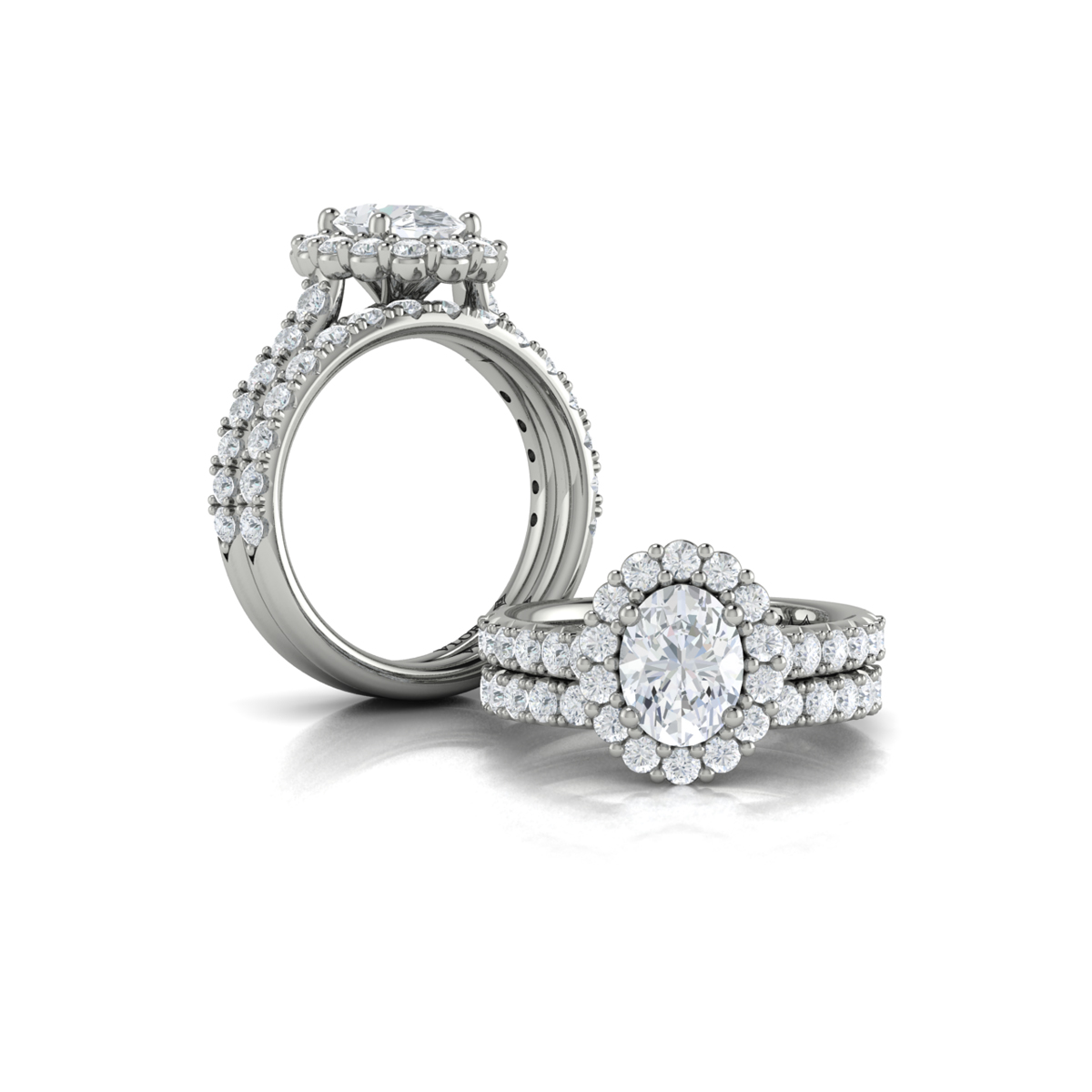 Vlora Halo Engagement Ring