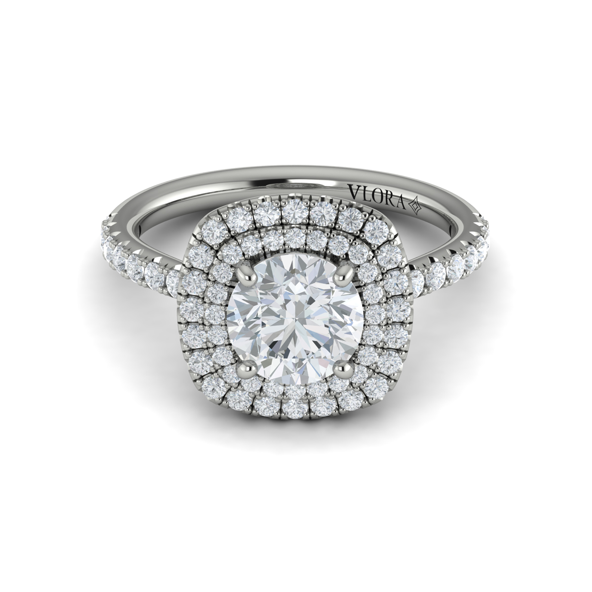 Vlora Halo Engagement Ring